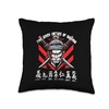 Japanese samurai warrior Seven Virtues of Bushido novelty Throw Pillow