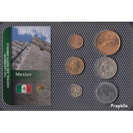 Prophila Collection Mexico Uncirculated Course Coins Stgl./Uncirculated from 1950 1 Centavos to 1 Peso (Coins for Collectors - No Means of Payment)