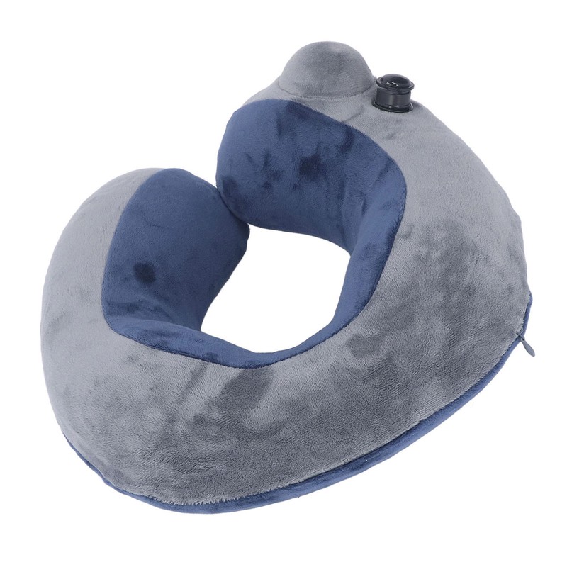 Self Inflatable Travel Pillow U Shaped Portable Neck Chain Support