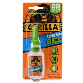 Gorilla Super Glue Gel, 20 gramos, 1 paquete
