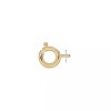 Platinum 100 Gold Plated Brass 9mm Spring Ring Clasps with