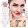 Ultrasonic Handheld Red Blue Light Vibration Anti Aging Facial Soothing