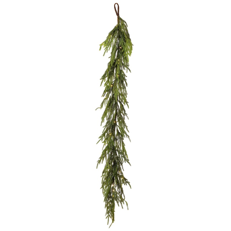 Regency International 60" LED/Battery/Timer Natural Touch Norfolk Pine Garland