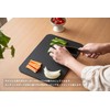 MUAMUA Cutting Board, Rubber, Beige, Heat Resistant Elastomer, Dishwasher Safe,