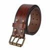 TOURBON Deluxe Cowhide Leather Belt for DIY Workshop Tool Pouch