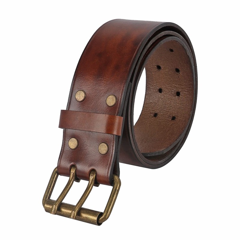 TOURBON Deluxe Cowhide Leather Belt for DIY Workshop Tool Pouch
