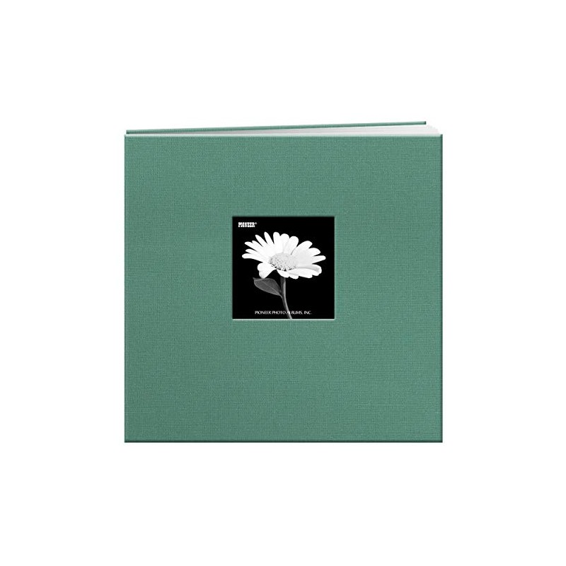 Pioneer 12-Inch by 12-Inch Fabric Frame Scrapbook, Aqua