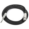 LoongGate Microphone Cable XLR Female to 1/4 Inch 6.35 mm
