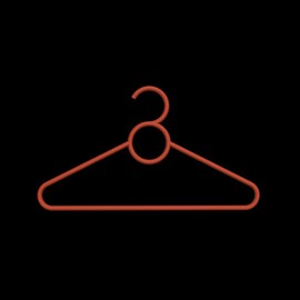 Henri Hanger Orange Pack - Color: Orange, Size: 20pc