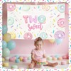 Donut's 2nd Birthday Backdrop Two Sweet Birthday Backdrop Donut Sweet