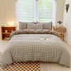NSNLGSGC Double Duvet Cover Set, Plaid Duvet Cover Double Bed