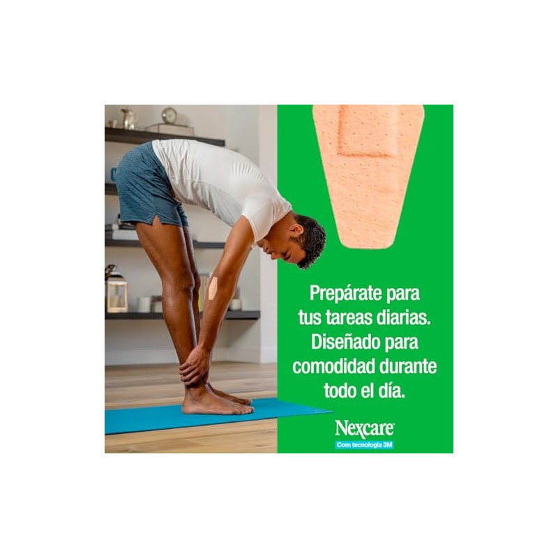 3M Nexcare Venditas Confortables Codo y Rodilla Protección 360°, Color
