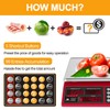 BROMECH Price Computing Scale 66lb Digital Rechargeable Commercial Kitchen Weight