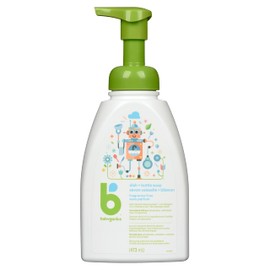BabyGanics Babyganics Fragrance-Free Baby Dish Soap, Foaming, Non-Allergenic Baby Bottle Soap, 473 ml, Packaging May Vary