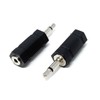 DRUT 2pcs 3.5mm Mono Jack Male to 2.5mm Mono Jack