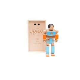 ONCE KIDS Playhard Hero Action Figures – Fir Wood Baby Toys for Imaginative Play –Sturdy & Durably Packaged Hero Toy for Kids