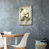 Flower Artwork Floral Canvas Painting: White Magnolia Picture Prints Wall