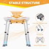 U-shaped Shower Stool to Sit on in Shower, Adjustable Height