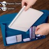Mr. Pen- File Folder, Dark Blue Plastic File Folders Letter