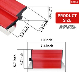 10Inch/25CM Drywall Skimming Blade, Stainless Steel Drywall Smoothing Spatula for Concrete Finishing Hand Tool Smoothing Spatula Wall-Board Plasterboard | Including an Extra Blade Insert (10In/25CM)