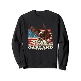 American Flag Eagle Garland Patriotic Texas Patriotism Sweatshirt