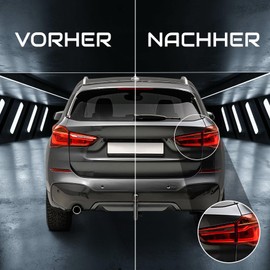 Film Set for Rear Lights Sticker Tint Film Rear Lights Perfect Fit for Car Rear Lights Tint Tuning Accessories C050 (Dark Grey)