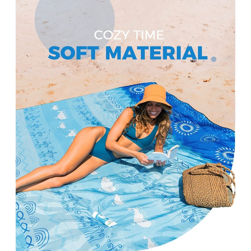 OCOOPA Beach Blanket Sand Free Extra Large Picnic Deck Waterproof