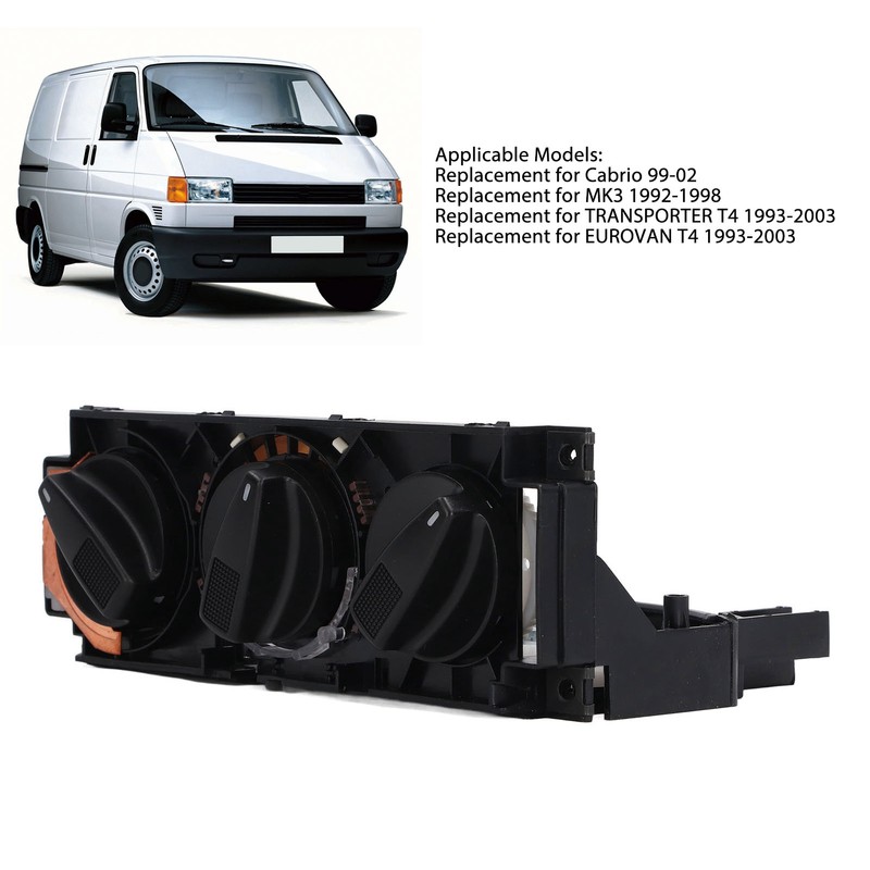 AC Air Heater Climate Control Switch 1H0820045B Black Replacement for