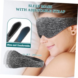 minkissy Sleep Eye Mask for Women and Men Ergonomic Light Blocking Design with Strap Full Coverage Eye Covers for Comfortable Sleep Experience Grey with Storage Bag