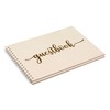 Scripted Font Wooden Engraved Guestbook | Perfect for Wedding Reception