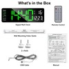 ALEENFOON Digital Wall Clock, 13" Large Digital Clock with Remote
