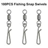 SEIWEI 2#, Quick Change Swivels Carp Fishing Terminal Tackle, Pack
