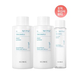 Cynic SCINIC The Simple Daily Lotion 260ml x 2 + Simple Toner 145ml 4168098 / SCINIC 더 심플 데일리 로션 260ml 2개+심플 토너 145ml 4168098