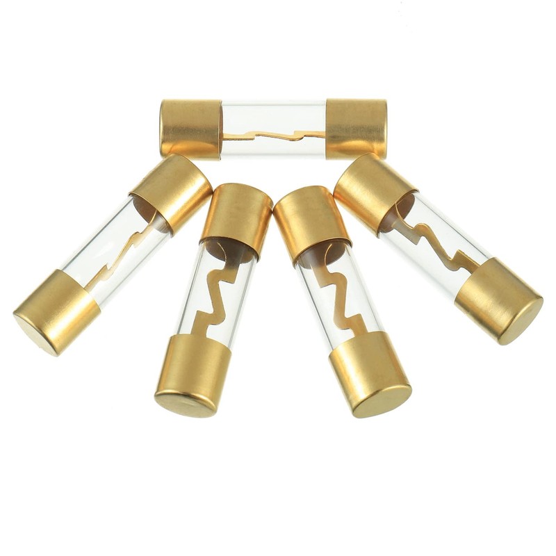 BOJACK 100A Gold Plated Glass Car Audio AGU Fuse for