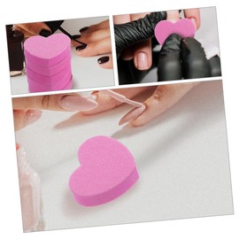 WOONEKY 100pcs Sponge Block Nail Files Double-sided Manicure Tools for Natural Nails Compact and Portable for Home and Salon Use to Use