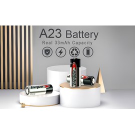 Synergy Digital A23 Batteries, Compatible with GP VR22 Battery (Alkaline, 12V, 55mAh) Combo-Pack Includes: 3 x A23 Batteries