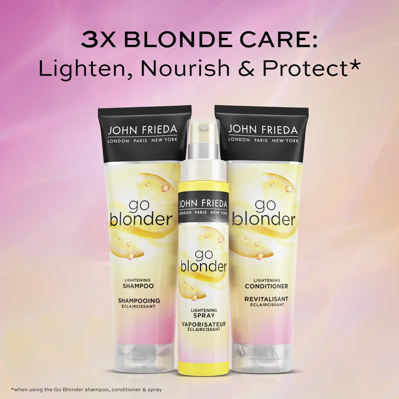 John Frieda Go Blonder Lightening Shampoo for Strengthening and Restoring