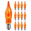 12PK Flickering Flame Light bulbs, Halloween Light Bulbs for Chandeliers