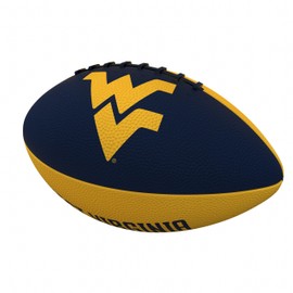 Logo Brands West Virginia Pinwheel Logo Junior Size Rubber Football