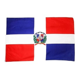 AZ FLAG - Dominican Republic Flag - 3x5 Ft - Light Polyester Dominican Banner with Two Brass Eyelets - Fade Resistant - Vivid Colors - 3' x 5' Feet - 150x90 Cm