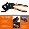 KF CPTEC Cable Cutters - Ratchet Wire Cutter for Aluminum,