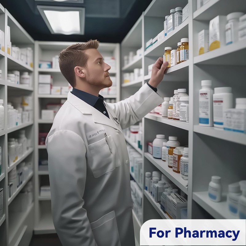 Medarchitect Right Hand Pill Counting Tray with Spatula (Clear -