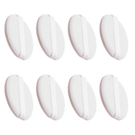 Sibba Makeup Sponge Powder Puff 8 PCS Foundation Cushion Make Up Face Cream Color Correcting Concealer Beauty Blender Holder Blending Washing Applicator Pads Mini Facial Cover Cosmetic(Skin Color)