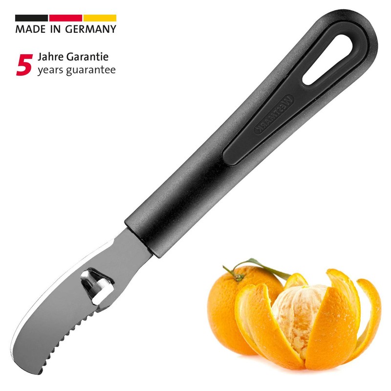 Westmark" Gentle Orange Peeler, Stainless Steel Black/Silver, 19 x 2.7