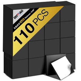 DIYMAG Adhesive Magnetic Sheets - |Each 20x20x2mm| (110 PCS) Align Image with The Magnetics Sheet,Then,Tear Off The Protective Film to Stick The Images on Surface of Binder