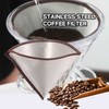 Dovhmoh Reusable Coffee Filter Mesh Paperless Coffee Filter Stainless Steel