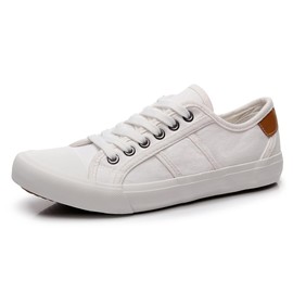 Cull4U Unisex NewRetro Low-Top Sneaker Shoe (Womens7.5Mens6,White)