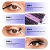 Lash Glue Black for Eyelash Cluster: Wand Bond, Mild, Fast