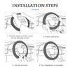 CGEAMDY Universal Car Steering Wheel Cover Non-Slip Breathable Durable Microfiber