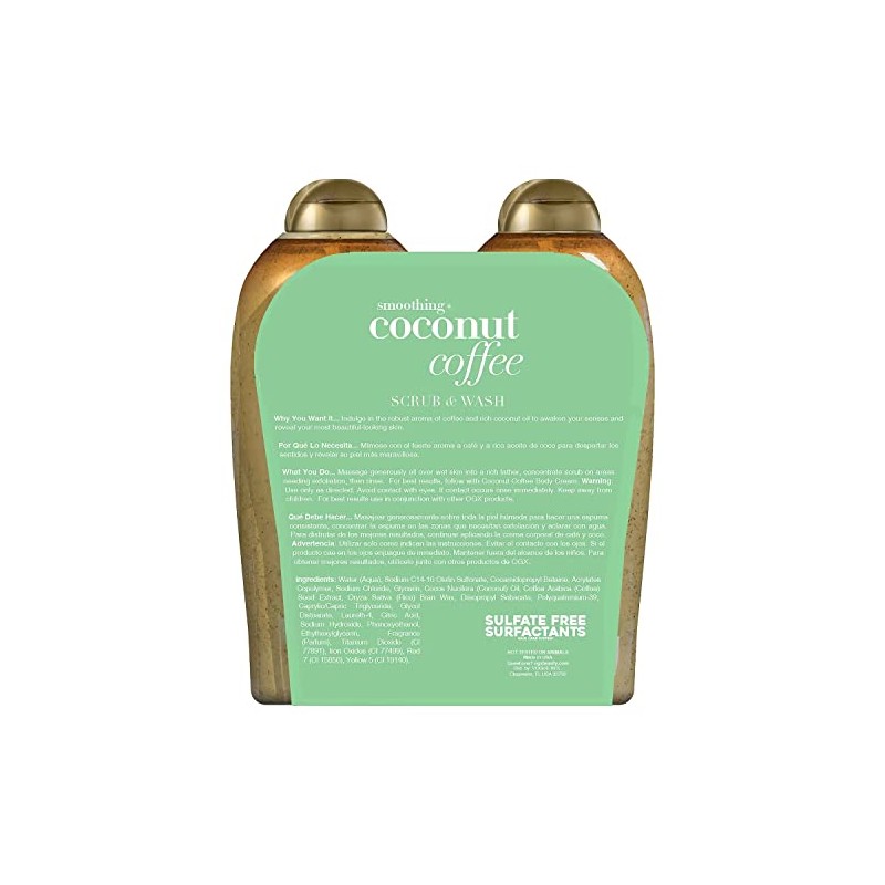 Ogx Body Scrub - Café de coco (577 ml) (paquete